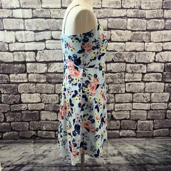 French Connection Floral Spaghetti Strap Empire Style Dress Size 8 - Picture 9 of 11